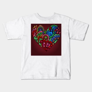 Love Hearts 34 (Style:3) Kids T-Shirt